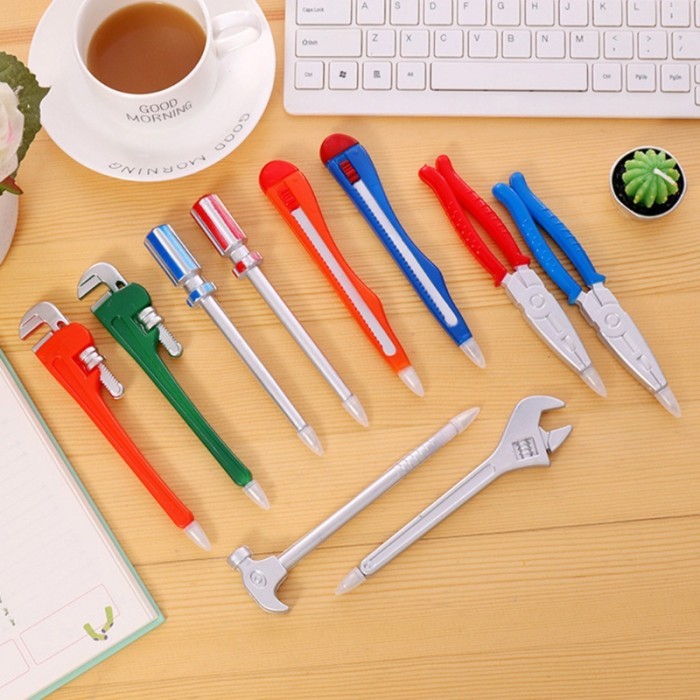 

Terbaru Top 6pcs Pulpen Simulasi Alat Pertukangan Untuk Sekolah / Kantor 100% ori