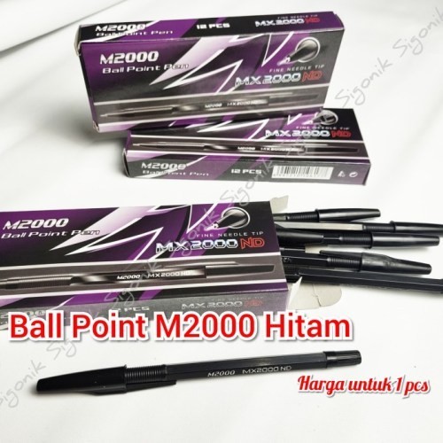 

Terbaru NEW Pulpen Ball Point Hitam M.2000 Standar Alat Tulis Sekolah Kantor - 100% ori