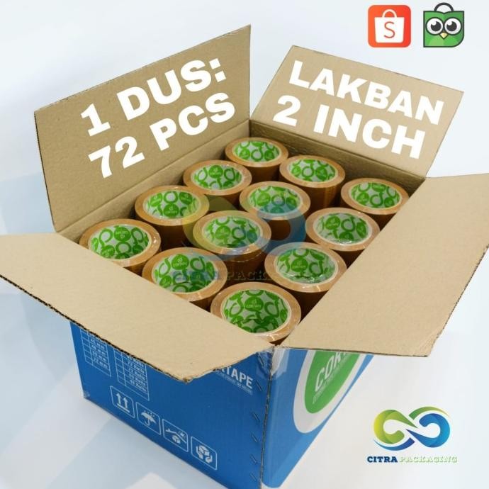 

TERBARU - LAKBAN MURAH CORTAPE 48mm PANJANG 90Y DUS
