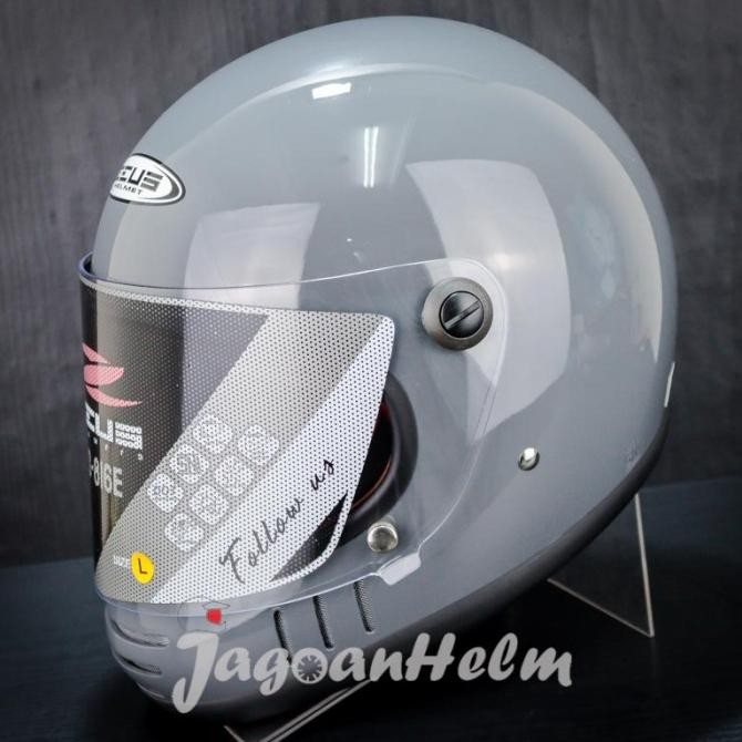 New Helm Zeus Helm Zs816E Solid | Grey | Retro Zs 816E Classic Zs-816E