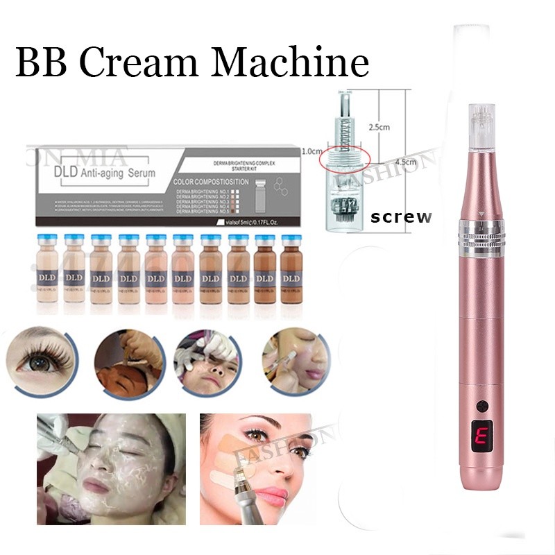 Set Mesin Pencerah Krim BB Elektrik Nirkabel Korea Kit Mesin Serum Pencerah Krim BB & CC |kObHznry|