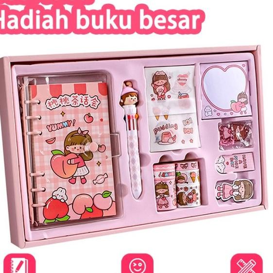 

Stiker Lucu Cute Diary Book 5 In 1 Set Box Tema Kartun Stiker Label