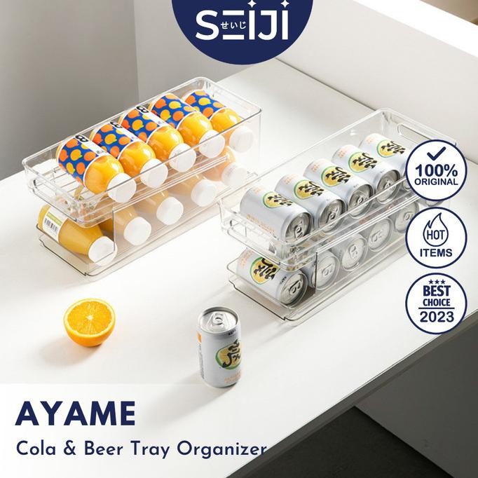 

SEIJIStorage Kulkas Minuman Kaleng Tingkat Wadah Penyimpanan