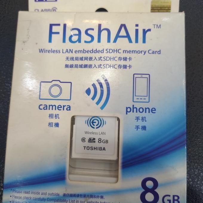TERMURAH - Toshiba Flash Air 8GB SDHC Class 10 Original
