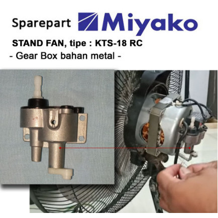 SPARE PART KIPAS ANGIN MIYAKO TIPE KST-18 RC - GEARBOX DINAMO FAN