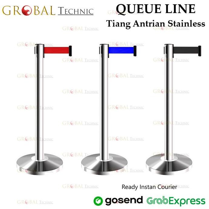 

Standing Barrier Queue Line 2M / Tiang Pembatas Antrian Stainless