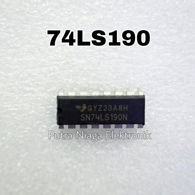 Diskon ic TTL 74190 74LS190 HD74LS190P SN74LS190N Dip 16p putr4n Segera Dapatkan