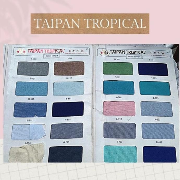 TERBARU - kain taipan tropical/drill ecer