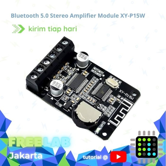 Bluetooth 5.0 Stereo Amplifier Module XY-P15W | Up to 2 x 30W 8-24V