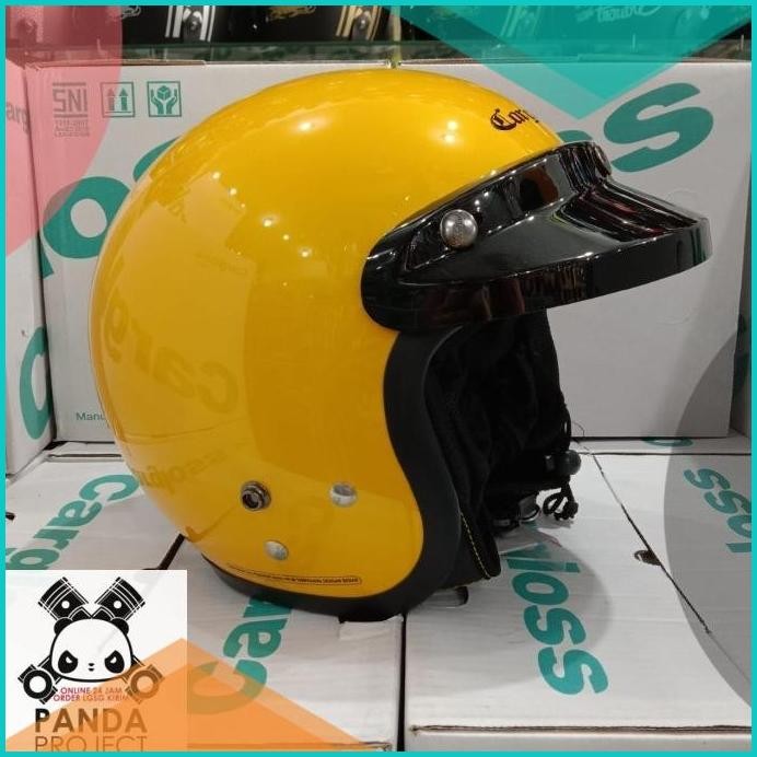 Helm Bogo Retro Cargloss Kuning 140BZ4 parts