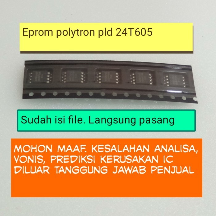 IC EPROM MEMORY TV LED POLYTRON PLD 24T605