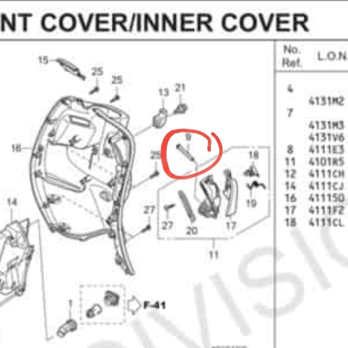 Pin Laci Pit Seat Hinge Scoopy Fi Esp 77215-Kzl-930 Termurah Langka