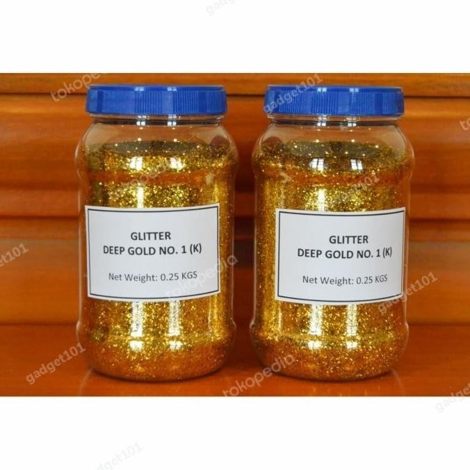 

Glitter Bubuk Deep Gold (K) 250 gram