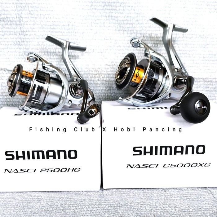 Reel Shimano Nasci 2021 500 1000 2500 C3000 4000 Xg C5000 Power Handle
