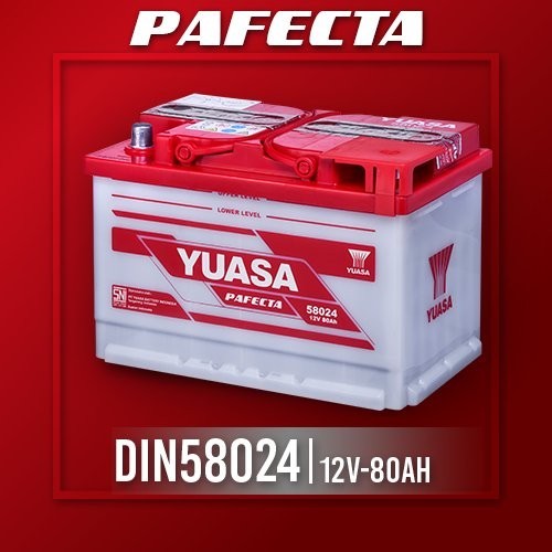 Aki Accu Basah Mobil Yuasa Pafecta DIN-58024 12V - 80AH