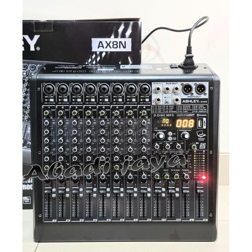 Mixer Audio ASHLEY AX8N 8 Channel Original product Ashley