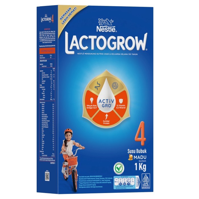 Susu Lactogrow 4 Rasa Vanila / Madu 1Kg