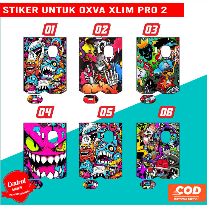 *2Buah* Oxva Xlim Pro 2 01 Garskin Wrap Stiker Custom Order Dan Bukan Case