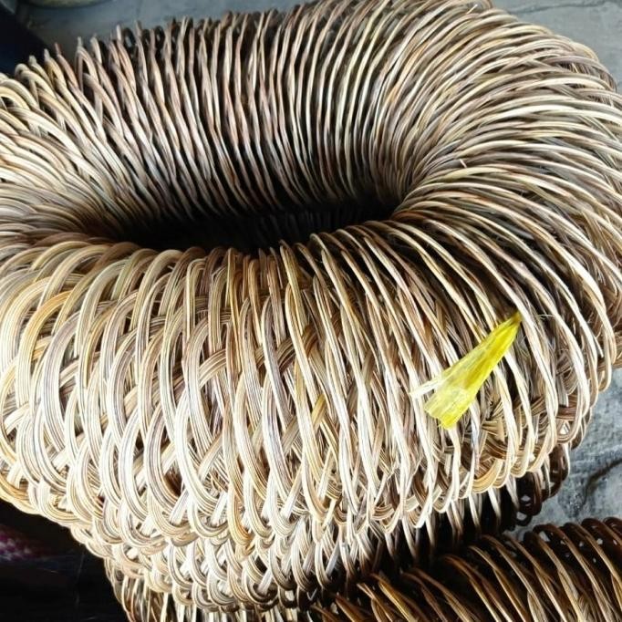 piring lidi piring rotan piring anyaman diameter 24-25cm HARGA 1 LUSIN IS81