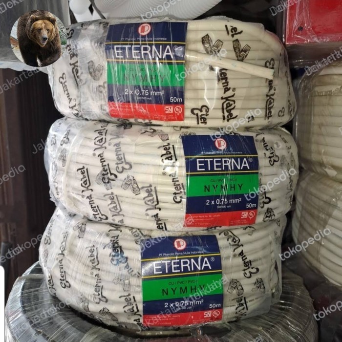 Kabel Serabut Nymhy 2 X 0.75. 2X0.75 Eterna