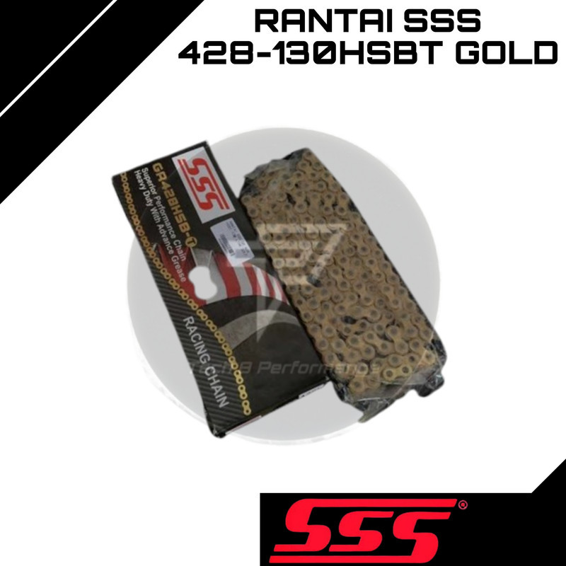 Rantai SSS 428-130HSBT Gold