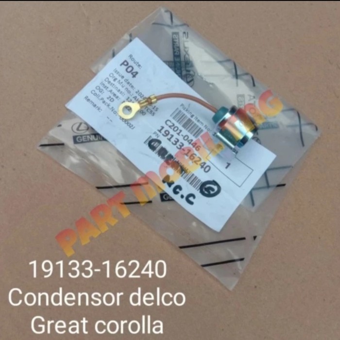 condensor kondensor delco toyota soluna great corola 19133-16240 ori