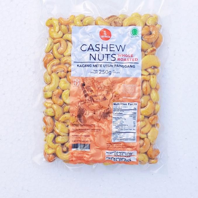 

New Kacang Mete Utuh Panggang / Cashew Nuts Whole Roasted Timurasa - 250Gr