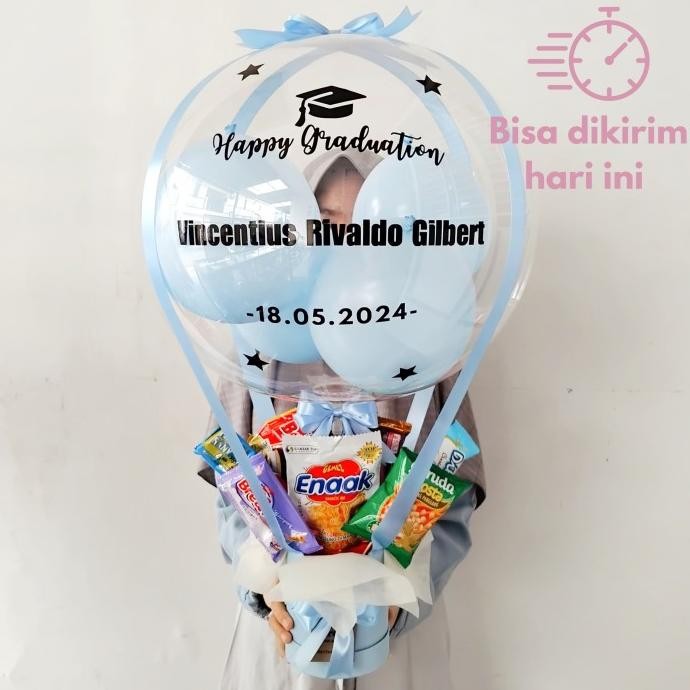 Diskon Buket bunga balon snack kado ulang tahun bucket bloom box