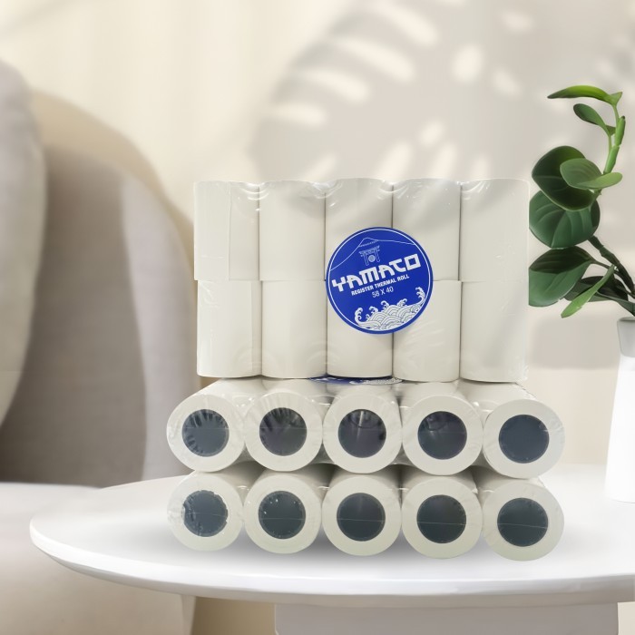 

Paket 1 Dus Kertas Thermal Paper Roll 58 X 40 Isi 100 Roll Terlaris