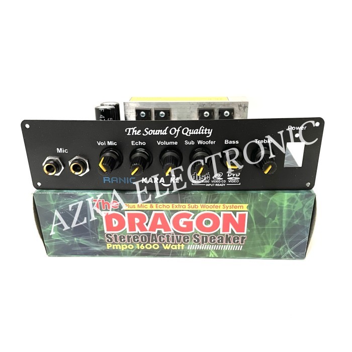 Termurah Kit Power Amplifier Speaker Aktif Stereo Karaoke Plus Echo