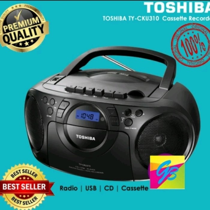 Promo Compo Toshiba Cku 310 Mini Radio Cd Player Kaset Tape