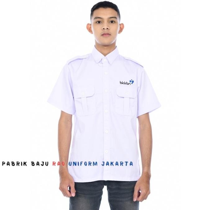 BAJU KEMEJA PUTIH WANITA/BAJU BKKBN/KEMEJA PDL LENGAN PANJANG