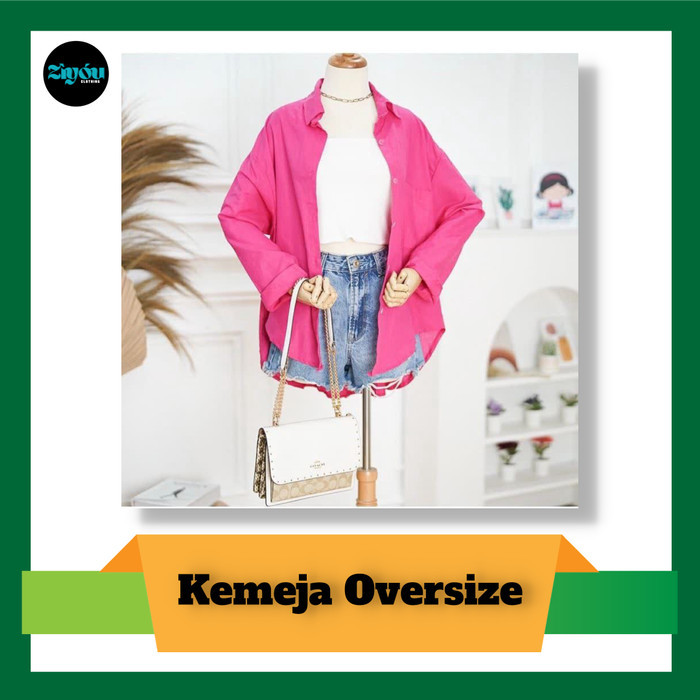 Baju Atasan Kemeja Linen Lengan Panjang Wanita Lea Shirt Kekinian