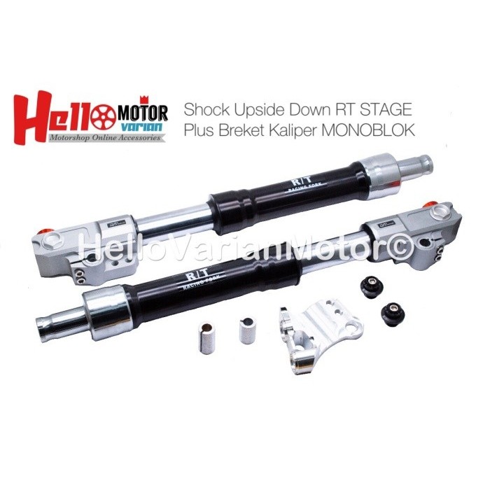 Shock Upside Down RT STAGE Copy ORI Plus Breket MONOBLOK 4 Piston