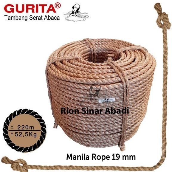 

NEW Tali Tambang Tampar Rope Manila Gurita 19mm (3/4")