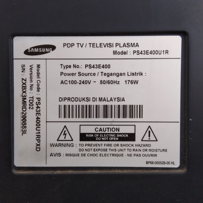 READY KABEL FLEXIBEL LVDS DARI ZSUS KE PANEL TV PLASMA SAMSUNG 43 INCH MODEL PS43E400 43E400