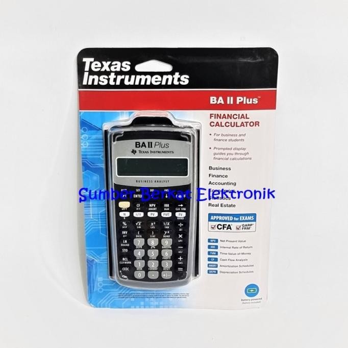 

TERLARIS - Kalkulator Financial Texas Instruments BA II Plus Original