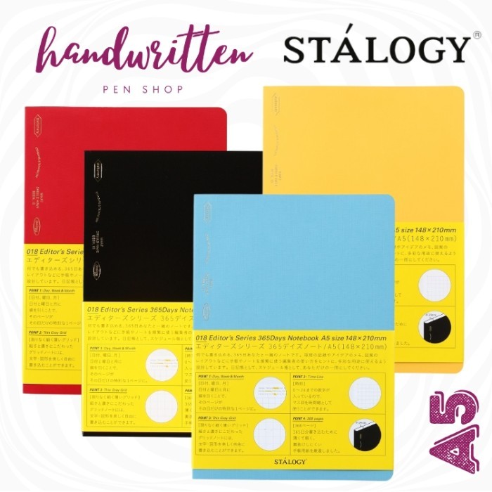 

Stalogy 365 Days Fountain Pen Notebook Journal A5 Terbaru