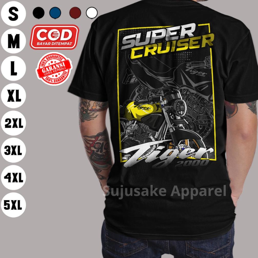 Promo Kaos Honda Tiger Gank Lama Tilam Tilas Super Cruiser Supercruiser Herex Herek Distro Original 