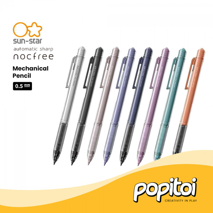 

Terlaris SUN STAR Automatic Nocfree Mechanical Pencil 0.5 mm Pensil Mekanik Oto SALE