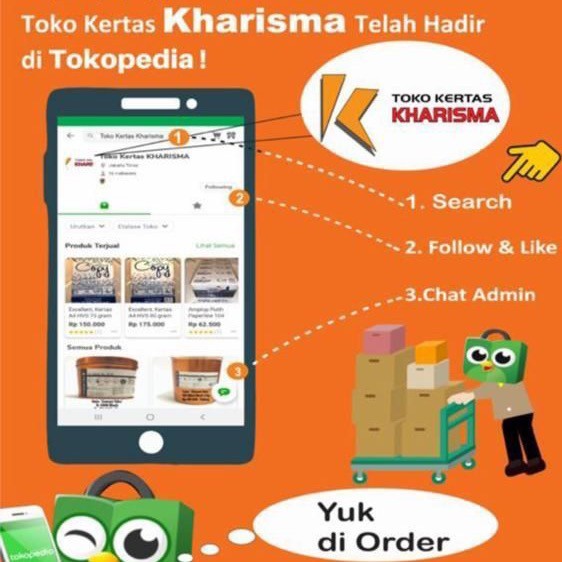 

Hvs Putih A4 75G, Copy Paper Khusus Grab / Gojek Terbaik