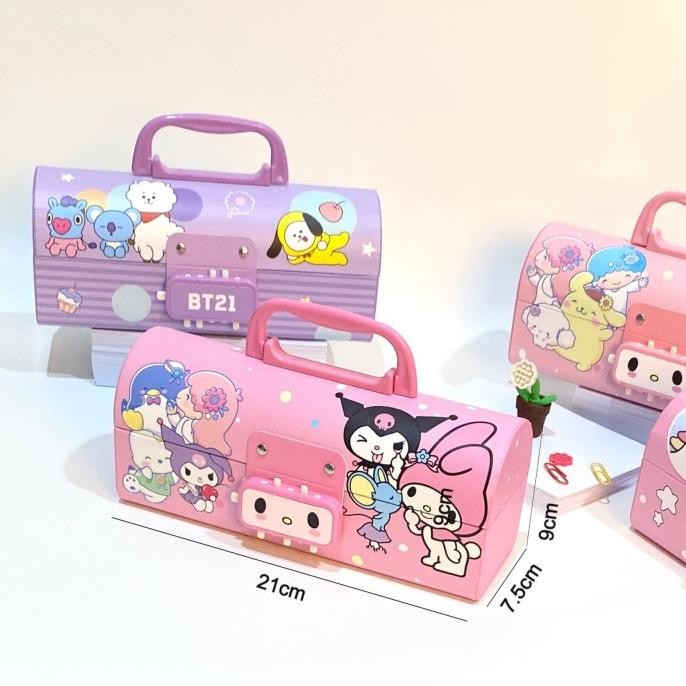

BOS Kotak Pensil Karton+Kunci Pin/Tempat Pensil/Pencil Case Locker L83S