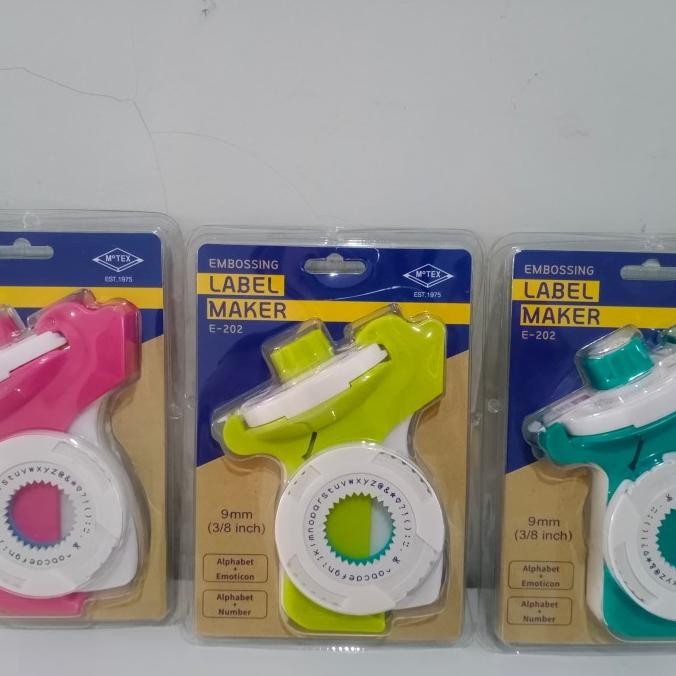 

HARGA DISC - LABEL MAKER EMBOSSED MERK MOTEX E202 2WHEEL-FREE 2 REFILL