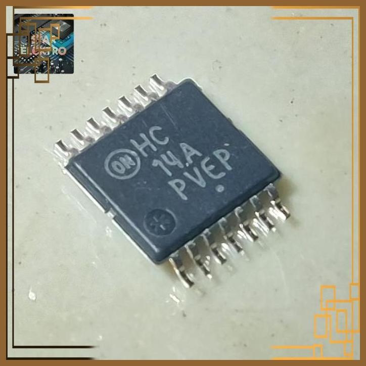 [SRE] HC 14A TSSop-14 SMD HC14A HC14 MC74HC14ADR2G IC Hex Schmitt Trigger Onsemi 74HC14A