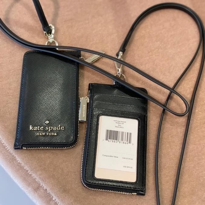 

NEW LANYARD ID ORIGINAL KS LEATHER BLACK