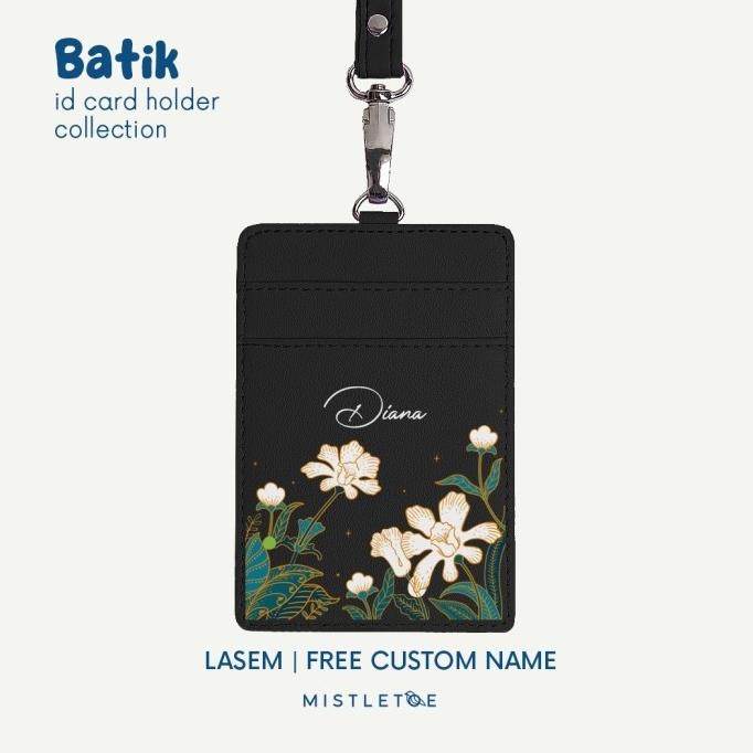 

TERLARIS - Batik Custom ID Card Holder - Lanyard - Name Tag