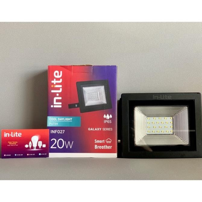 LAMPU SOROT FLOODLIGHT LED INLITE 20W 20 WATT - INF027