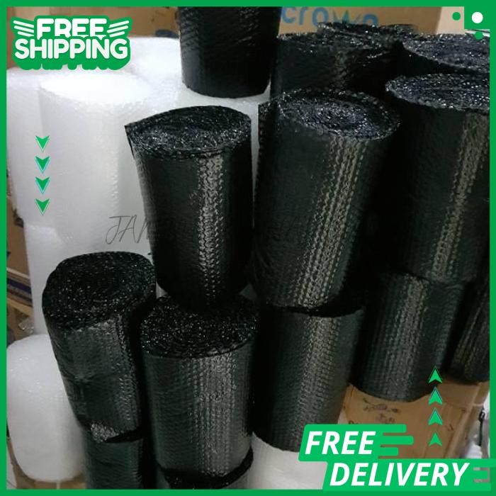 

BUBBLE WRAP PLASTIK BUBBLE PACKING HITAM DAN PUTIH 30 CM X10 METER BY JAMIMAS SWALAYAN GRATIS ONGKIR !!