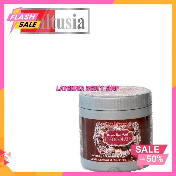 HAIR MASK CHOCOLATE CULTUSIA 500ML BPOM - MASKER RAMBUT COKLAT TERBAIK