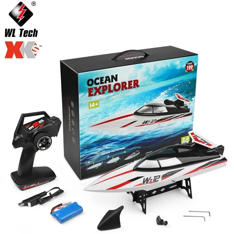 WLTOYS WL912-A RC BOAT SIMULATION WIRELESS HIGH-SPEED 2.4G REMOTE CONTROL BOAT ANTI-ROLL REMOTE CONT